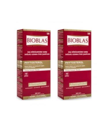 Bioblas Bioblas Shampoo 360ml X2 Pieces Healthy Growth Effective Shampoo Against Hair Loss