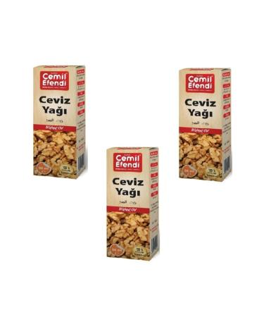 Cemil Efendi Walnut Oil Cold Press 3 Pieces 50 Ml