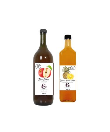 Suheylaana Natural Apple Vinegar 1500 Ml And Natural Lemon & Pineapple Vinegar 1000 Ml