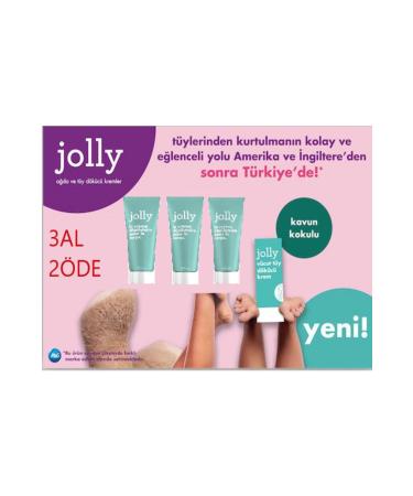 Jolly Hair Removal Cream For Sensitive Skin (3*200ML)