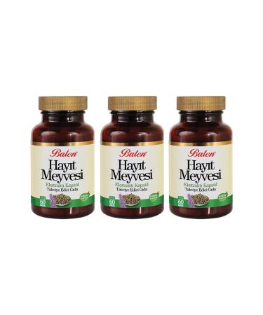 Balen 3 Pieces Chaste Tree Extract 300 Mg 60 Capsules