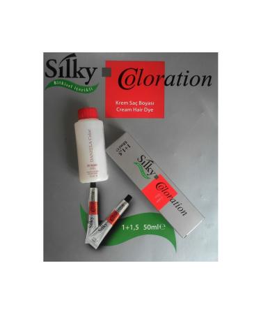 Silky Herbal Hair Dye 6 Dark Blonde 1+1.5 50ml X2pcs - Buy Online on GoSupps.com