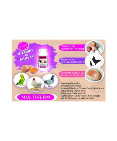 VERMX TR Multiverm-chicken chick budgie egg production enhancer - development accelerator vitamin - Buy Online on GoSupps.com