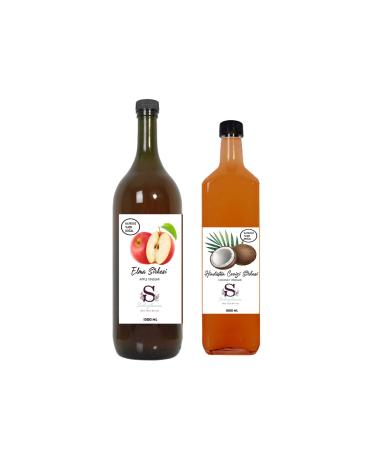 Suheylaana Natural Apple Cider Vinegar 1500 Ml And Natural Coconut Vinegar 1000 Ml