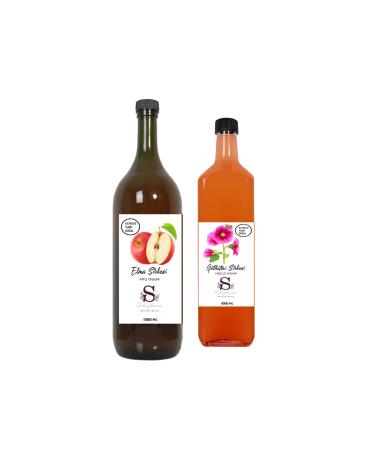 Suheylaana Natural Apple Cider Vinegar 1500 Ml And Natural Hollyhock Vinegar 1000 Ml