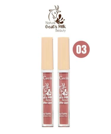 Cecile Goat Milk Matte Lips 03 X2