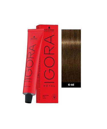 Igora Royal Nude Tones 6-46 Dark Auburn-beige Chocolate Hair Dye 60ml