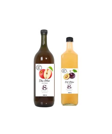 Suheylaana Natural Apple Vinegar 1500 Ml And Natural Plum Vinegar 1000 Ml