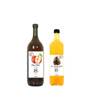 Suheylaana Natural Apple Vinegar 1500 Ml And Natural Pine Cone Vinegar 1000 Ml