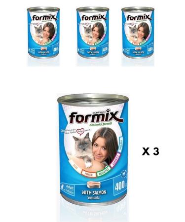For mix Formix Brand Adult Salmon Canned Cat Food (3 Pieces)