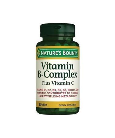 Natures Bounty Vitamin B-complex Plus Food Supplement 60 Tablets
