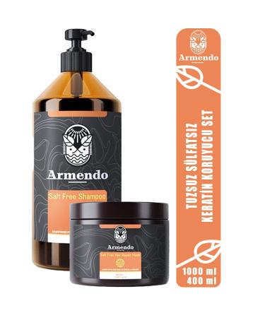 Armendo Salt-Free Hair Care Shampoo and Salt-Free Hair Mask Set