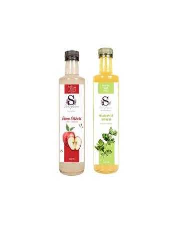 Suheylaana Natural Apple Vinegar 500 Ml - Natural Parsley Vinegar 500 Ml