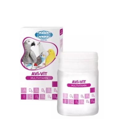 Biotechnical 6 Pieces Avi-vit Multivitamin Powder for Birds (50 Grams)