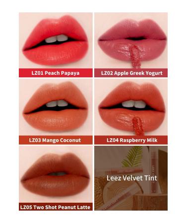 Black Rouge Matte Velvet Texture Long Lasting Leez Velvet Tint Peach Papaya - Buy Online on GoSupps.com