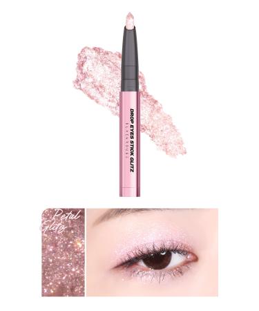Black Rouge Glitter Soft Textured Shimmering Stick Eyeshadow Drop Eyes Stick Glitz Petal Glitz - Buy Online on GoSupps.com