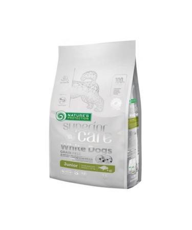 Nature's Protection Np Superior Care White Dogs Grain-Free Trout Small & Mini Junior Dog Food 1.5 Kg