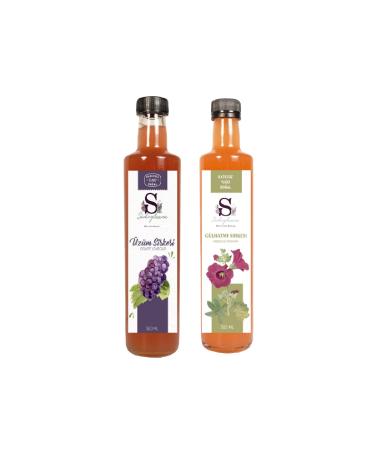 S heylaana Natural Black Grape Vinegar 500 Ml - Natural Hollyhock Vinegar 500 Ml