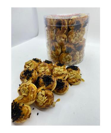 LOVE PASTRY Salted Oatmeal Black Cumin Note Cookies (350 Gr) -+ 10 Gr