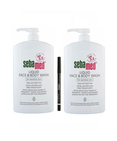 Sebamed Liquid Face and Body Cleansing Gel 1000 ml X 2 Pieces