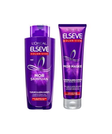 Elseve Anti-Orange Purple Shampoo & Mask Set
