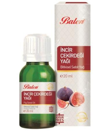 Balen Organic Fig Seed Oil for Under Eye Dark Circles Does Not Contain Additives and Natural Preservatives