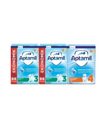 Aptamil 3 Follow-on Milk 2*1200 gr + 4 Follow-on Milk 250gr 2650g