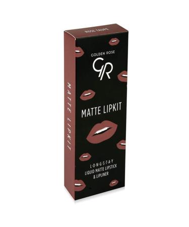 Golden Rose Matte Lip Kit Rose Taupe&lipkit