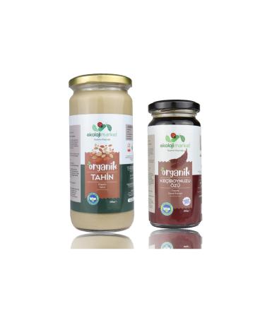 Ecology Market Organic Tahini 500 gr + Carob Extract 300 gr