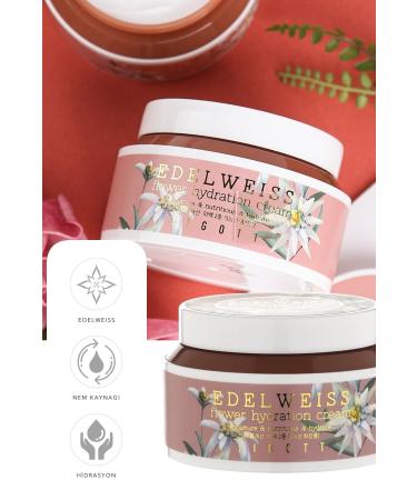 Jigott Edelweiss Flower Essence Moisturizing Cream - Flower Series 100 ml - Buy Online on GoSupps.com