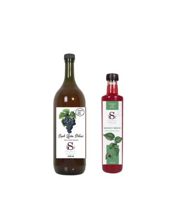 S heylaana Natural Black Grape Vinegar 1500 Ml - Natural Black Mulberry Vinegar 500 Ml