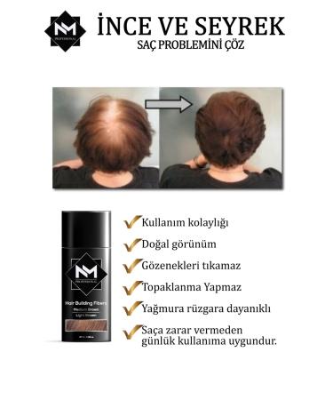 NM Professional Hair Volumizing Powder Fiber Keratin 27 Gr / Medium Brown - Buy Online on GoSupps.com