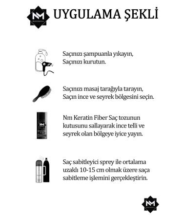 NM Professional Hair Volumizing Powder Fiber Keratin 27 Gr / Medium Brown - Buy Online on GoSupps.com