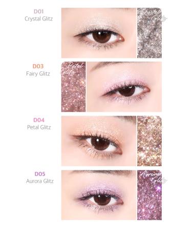 Black Rouge Glitter Soft Textured Shimmering Stick Eyeshadow Drop Eyes Stick Glitz Petal Glitz - Buy Online on GoSupps.com