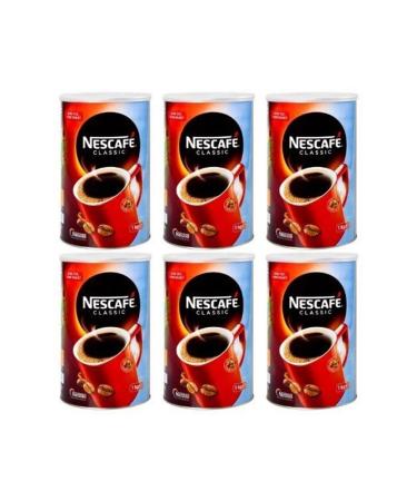 Nestle Nescafe Classic Tin Box 1 Kg - 6 Pieces Box