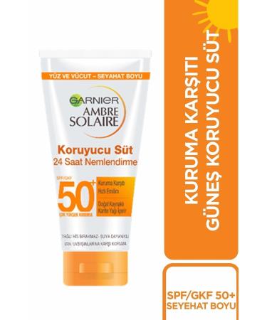 Garnier Ambre Solare Sensitive Sun Milk Spf 50 Travel Size 50 Ml