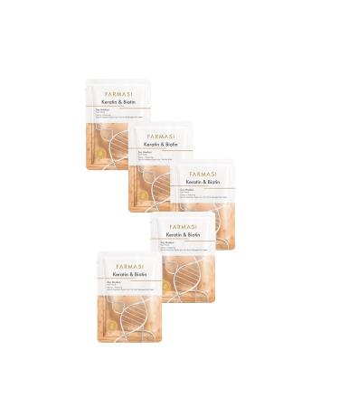 Farmasi Keratin & Biotin Sachet Hair Mask 30 Mlx5 Pieces