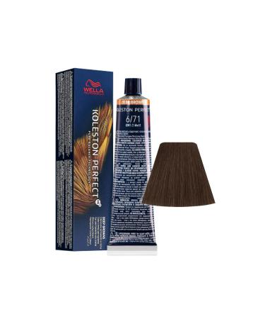 Wella Koleston Perfect Me+ 6/71 Iced Coffee Permanent Hair Dye 60ml