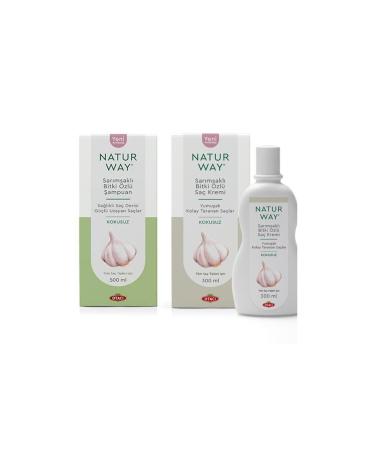 Otac Naturway Garlic Herbal Essence Shampoo 500 Ml + Garlic Herbal Essence Hair Conditioner 300 Ml
