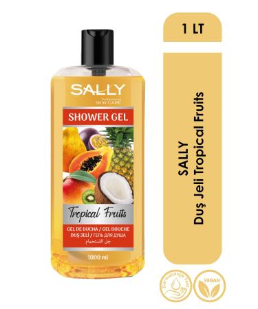 Sally Shower Gel - Tropical Fruit & Aloe Vera Extract - 1000 ml