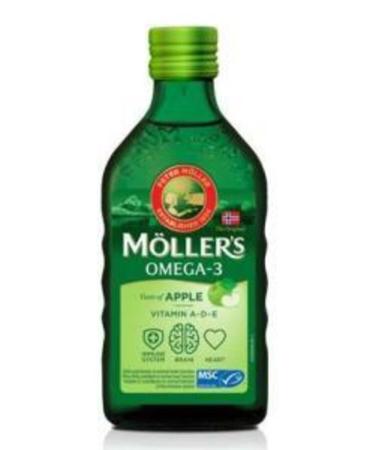 Mollers Omega-3 - Fish Oil Liquid Form 250 Ml - Apple - Buy Online on GoSupps.com