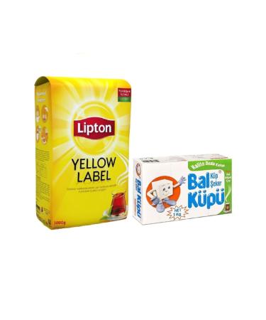 Lipton Lipton Yellow Label 1000 Gr + Balkupu Seker Kup Gold 1000 Gr