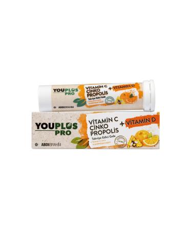 Youplus Youplus Pro Vitamin CD Zinc Propolis 15 Effervescent Tablets 3 Pieces - Buy Online on GoSupps.com