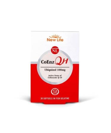New Life Coenz Qh 100 mg 30 Capsules