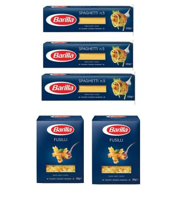 Barilla Spaghetti 3 Pieces + Fusilli 2 Pieces