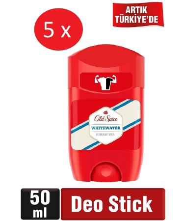 Old Spice Men's Deodorant Whitewater Stick 50 Ml X 5 Pcs