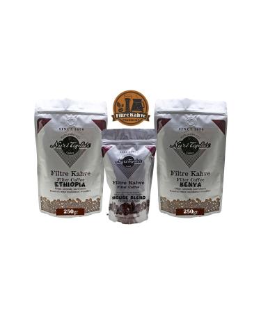 Nuri Toplar Filter Coffee Kenya and Ethiopia House Blend 3 Pack