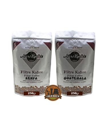 Nuri Toplar Filter Coffee Kenya and Guatemala Local Package 2x250 Grams