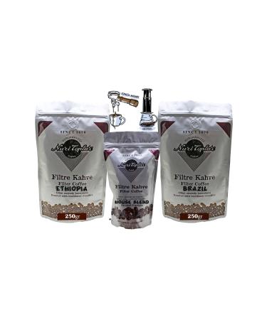 Nuri Toplar Filter Coffee Ethiopia and Brazil House Blend 3 Pack