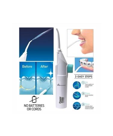 Power Floss Mechanical Teeth Whitening Mouth Cleaner Oral Irrigator - Buy Online on GoSupps.com